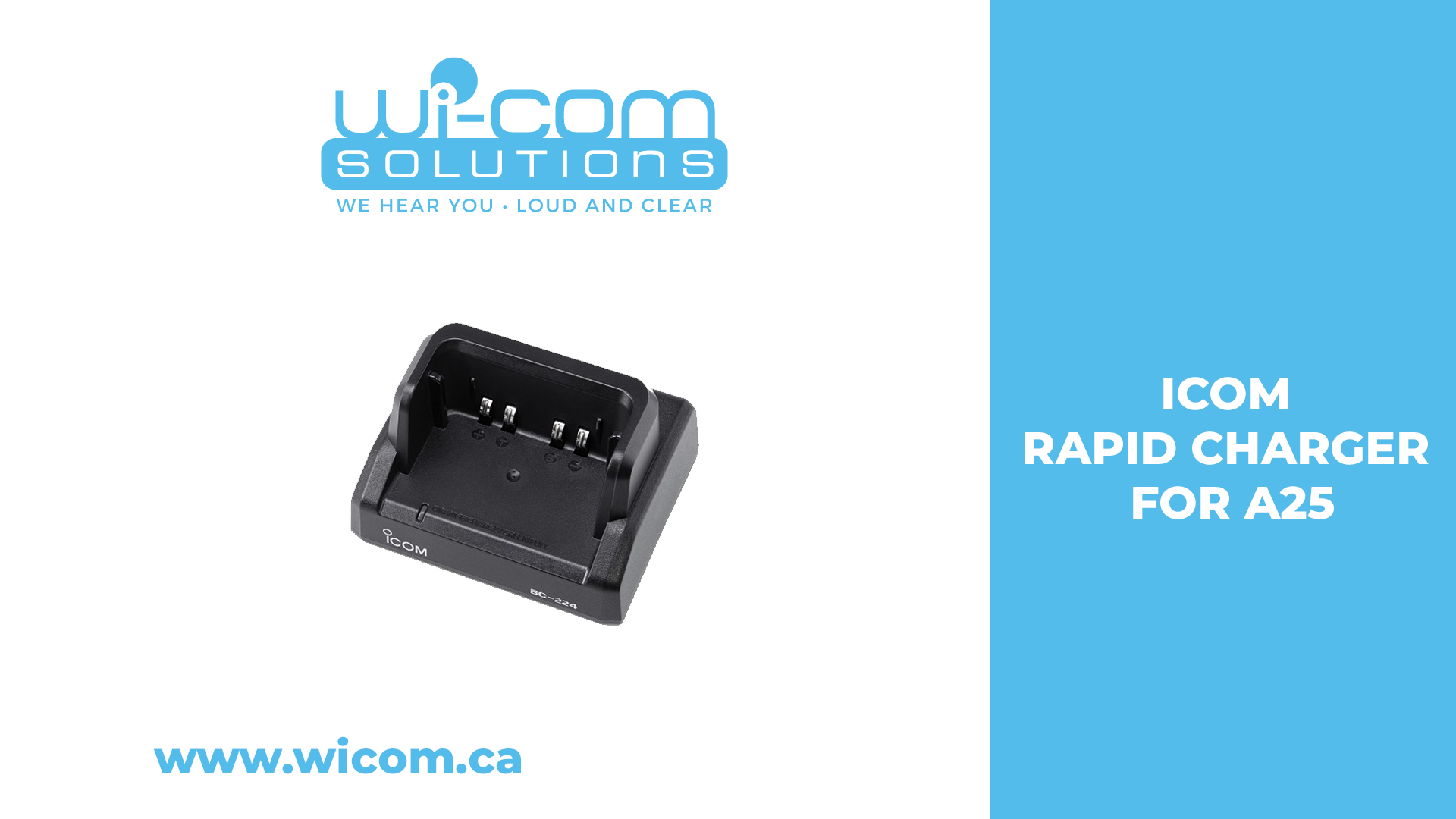 ICOM RAPID CHARGER FOR A25