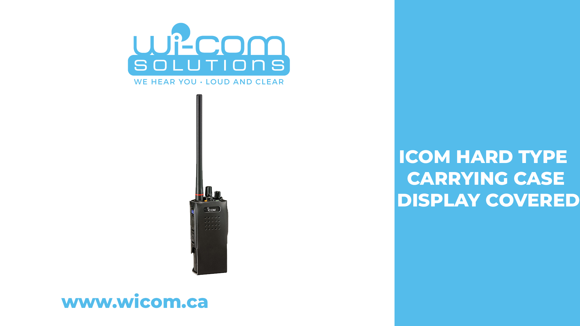 ICOM AC-LC188 HARD TYPE CARRYING CASE (DISPLAY COVERED)