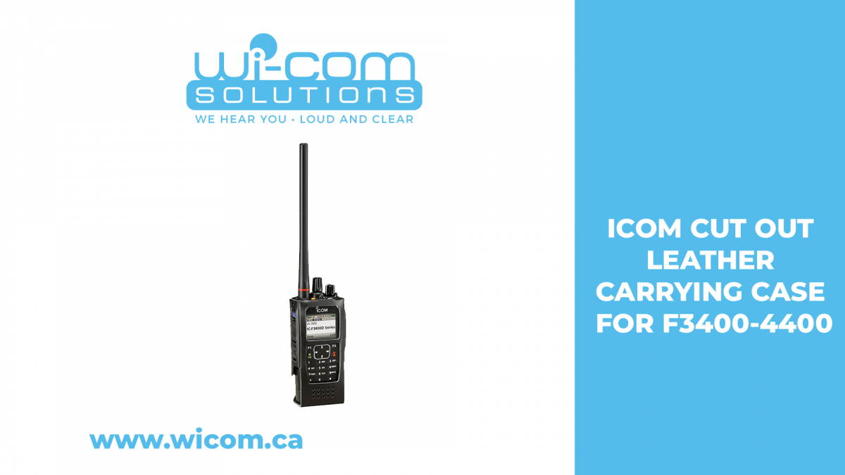 Icom Computer Case ICOM AC-LC184 CUT-OUT LEATHER CARRYING CASE FOR F3400-4400 - Wi-Com ...