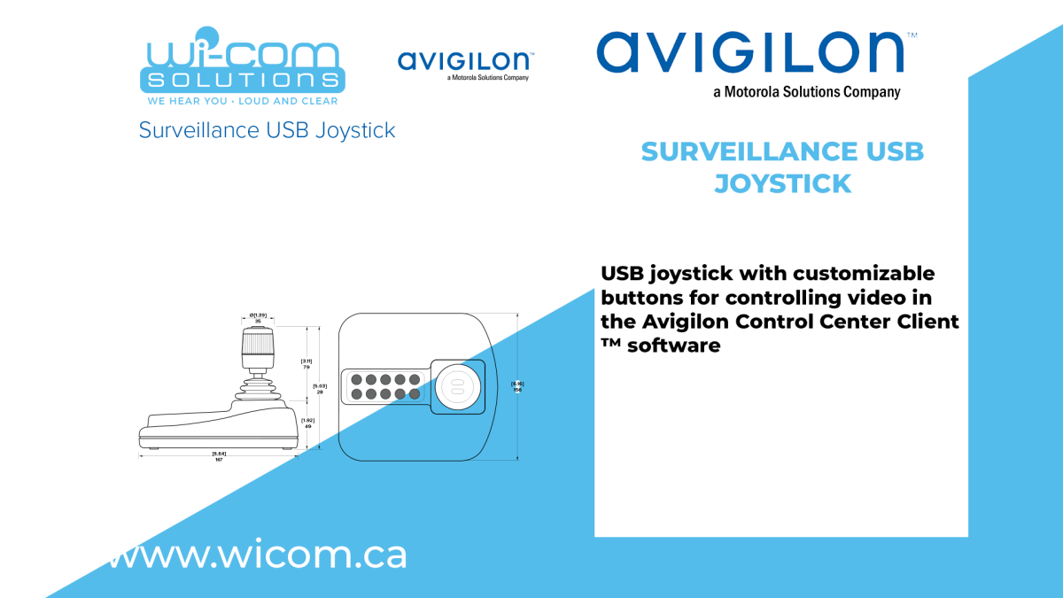 Avigilon Surveillance USB Joystick Solutions Inc.