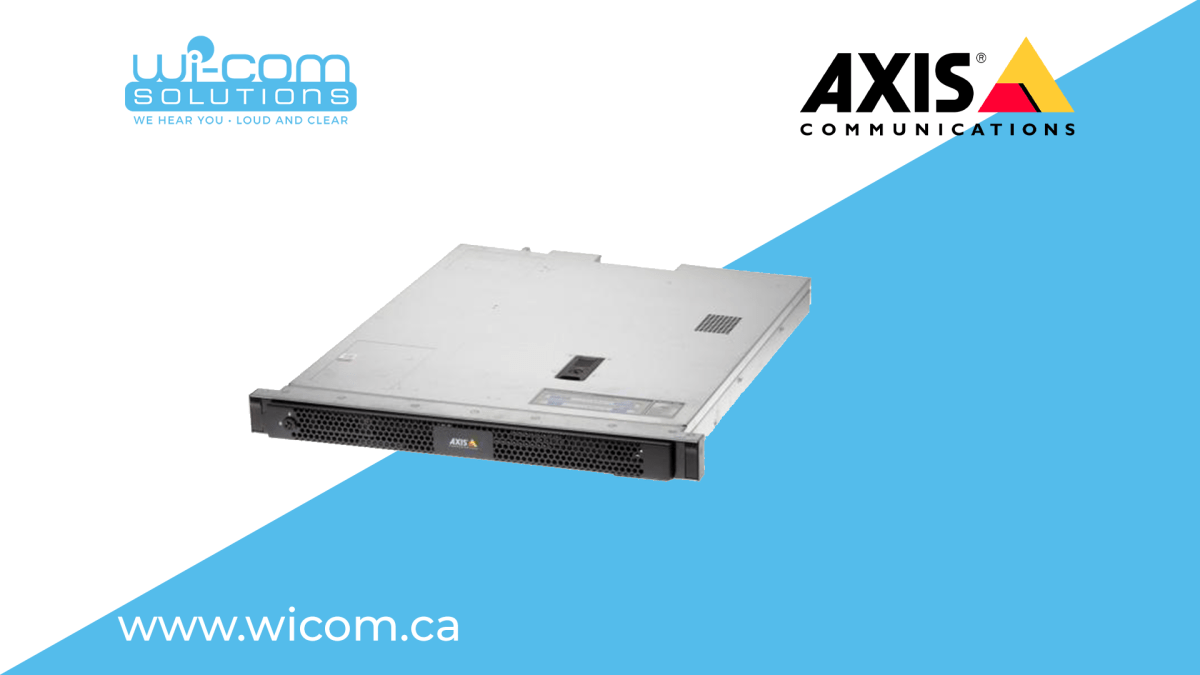 AXIS Camera Station S1116 Racked Recorder Solutions Inc.