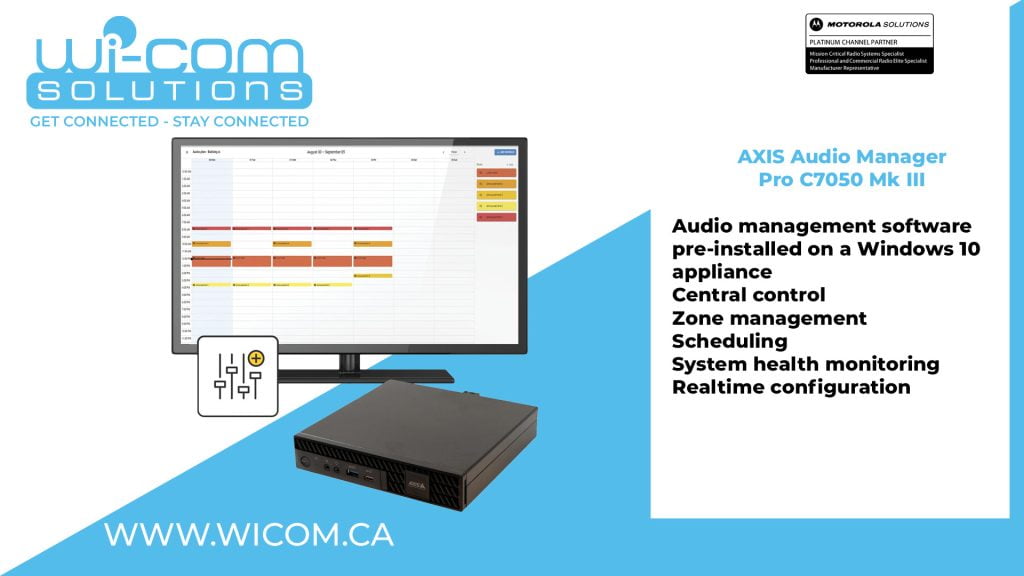 AXIS NETWORK IP AUDIO SOLUTIONS IN CANADA