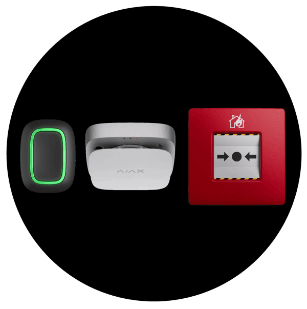 Ajax fire and life safety: button, detector and manual call point