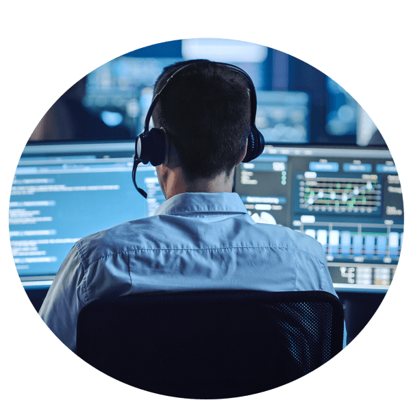 Security monitoring station operator