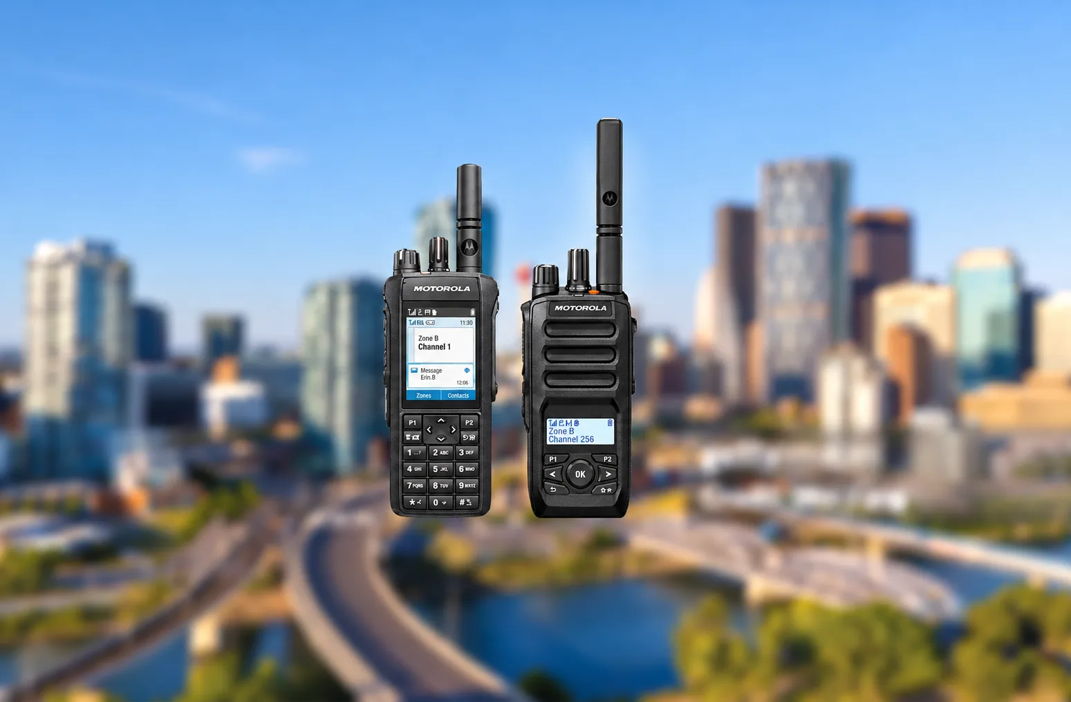 Home redesign - Motorola radios Calgary skyline Two-way radio sales & service
